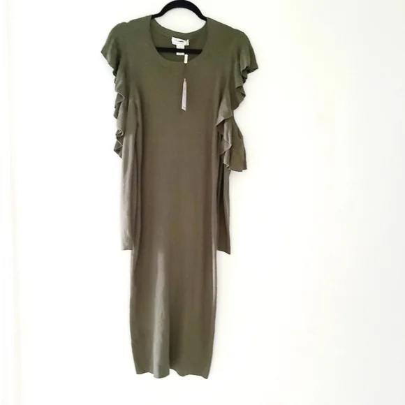NWT MAX STUDIO SPECIALITY PRODUCTS olive renee sweater dress - Picture 1 of 8